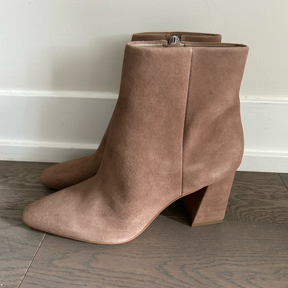 Marc Fisher brown suede ankle boot
